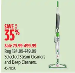 Canadian Tire Bissell Selected Steam Cleaners and Deep Cleaners offer