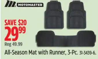 Canadian Tire Motomaster All-Season Mat with Runner offer