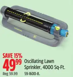 Canadian Tire Yardworks Oscillating Lawn Sprinkler offer
