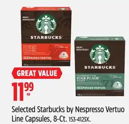 Canadian Tire Selected Starbucks by Nespresso Vertuo Line Capsules offer