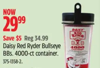 Canadian Tire Daisy Red Ryder Bullseye BBs offer