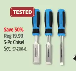 Canadian Tire Mastercraft 3-Pc Chisel Set offer