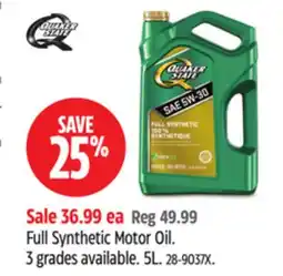 Canadian Tire Quaker-state Full Synthetic Motor Oil offer