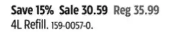 Canadian Tire Scotts 4L Refill offer