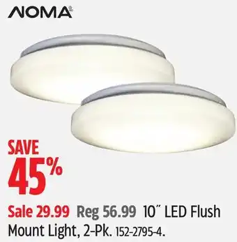 Canadian Tire Noma 10˝ LED Flush Mount Light offer