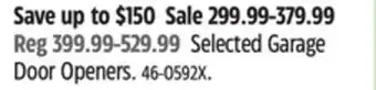 Canadian Tire Selected Garage Door Openers offer