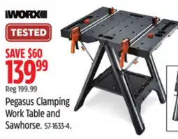 Canadian Tire Worx Pegasus Clamping Work Table and Sawhorse offer