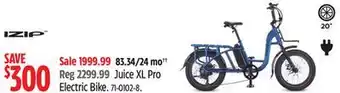 Canadian Tire iZip Juice XL Pro Electric Bike offer