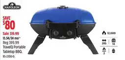 Canadian Tire Napoleon TravelQ Portable Tabletop BBQ offer