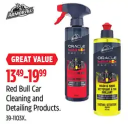 Canadian Tire Red Bull Car Cleaning and Detailing Products offer