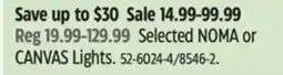 Canadian Tire Selected NOMA or CANVAS Lights offer