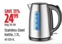 Canadian Tire MasterChef Stainless-Steel Kettle, 1.7L offer