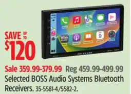 Canadian Tire Selected BOSS Audio Systems Bluetooth Receivers offer