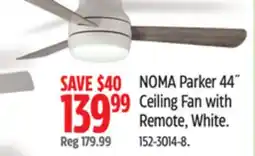 Canadian Tire NOMA Parker 44˝ Ceiling Fan with Remote offer