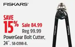 Canadian Tire Fiskars PowerGear Bolt Cutter, 24G offer