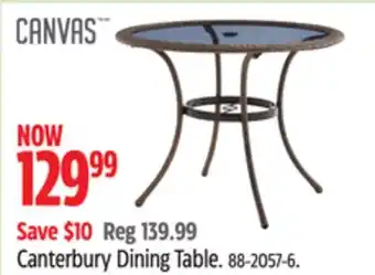 Canadian Tire Canvas Canterbury Dining Table offer