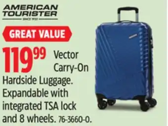 Canadian Tire American Vector Carry-On Hardside Luggage offer