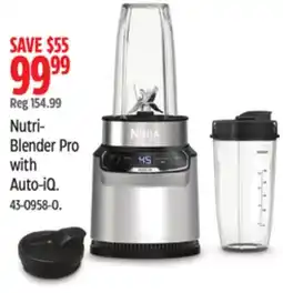 Canadian Tire Ninja Nutri- Blender Pro with Auto-iQ offer