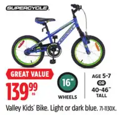 Canadian Tire Supercycle Valley Kids' Bike offer
