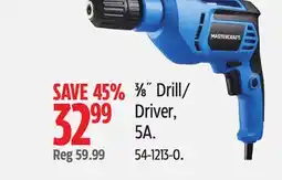 Canadian Tire Mastercraft 3⁄8˝ Drill/ Driver 5A offer