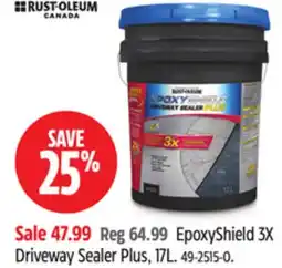 Canadian Tire Rust Oleum EpoxyShield 3X Driveway Sealer Plus offer