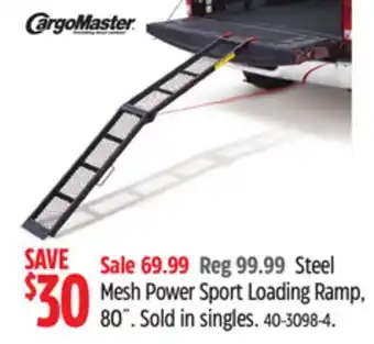 Canadian Tire Cargomaster Steel Mesh Power Sport Loading Ramp offer