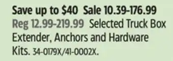 Canadian Tire Selected Truck Box Extender offer