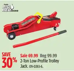 Canadian Tire Big Red 2-Ton Low-Profile Trolley Jack offer