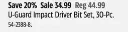 Canadian Tire CRESCENT U-Guard Impact Driver Bit Set offer