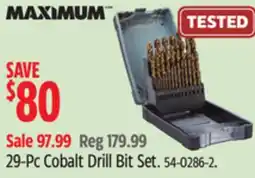 Canadian Tire Maximum 29-Pc Cobalt Drill Bit Set offer