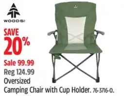 Canadian Tire WOODS Oversized Camping Chair with Cup Holder offer