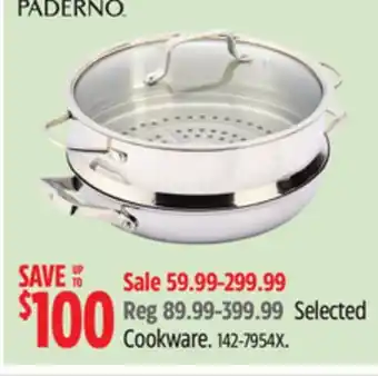 Canadian Tire PADERNO Selected Cookware offer