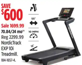 Canadian Tire NordicTrack EXP 10i Treadmill offer