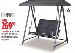 Canadian Tire Canvas Minden Padded Sling Swing offer
