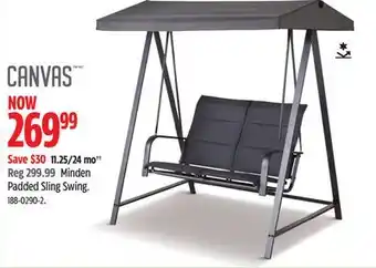 Canadian Tire Canvas Minden Padded Sling Swing offer