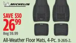 Canadian Tire Michelin All-Weather Floor Mats offer