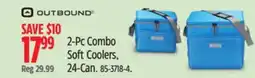 Canadian Tire Outbound 2-Pc Combo Soft Coolers offer