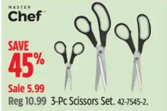 Canadian Tire Master Chef 3-Pc Scissors Set offer
