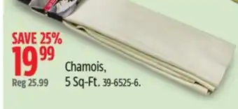 Canadian Tire Chamois, 5Sq-Ft offer