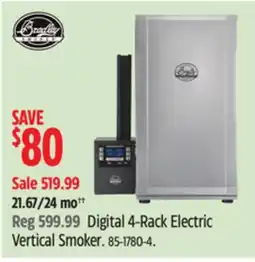Canadian Tire Bradley Digital 4-Rack Electric Vertical Smoker offer