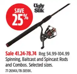 Canadian Tire UGLY STIK Spinning, Baitcast and Spincast Rods and Combos offer