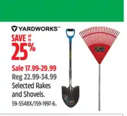 Canadian Tire Yardworks Selected Rakes and Shovels offer