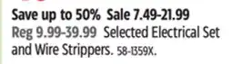 Canadian Tire Mastercraft Selected Electrical Set and Wire Strippers offer