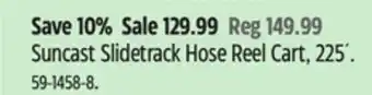 Canadian Tire Suncast Slidetrack Hose Reel Cart offer