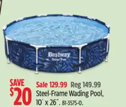 Canadian Tire Bestway Steel-Frame Wading Pool offer