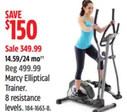 Canadian Tire Marcy Elliptical Trainer offer