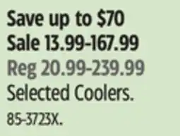 Canadian Tire Outbound Selected Coolers offer