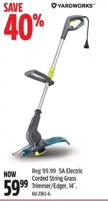 Canadian Tire Yardworks 5A Electric Corded String Grass Trimmer/Edger, 14˝ offer