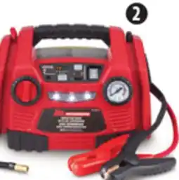 Canadian Tire Motomaster 900A Booster Pack with Air compressor offer