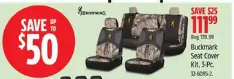 Canadian Tire Buckmark Seat Cover Kit offer